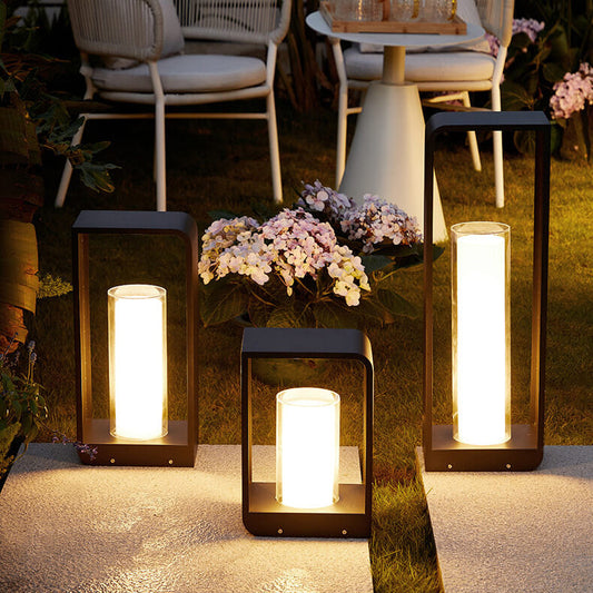 Square landscape light — stainless steel frame with acrylic diffuser panel | Casa Norex