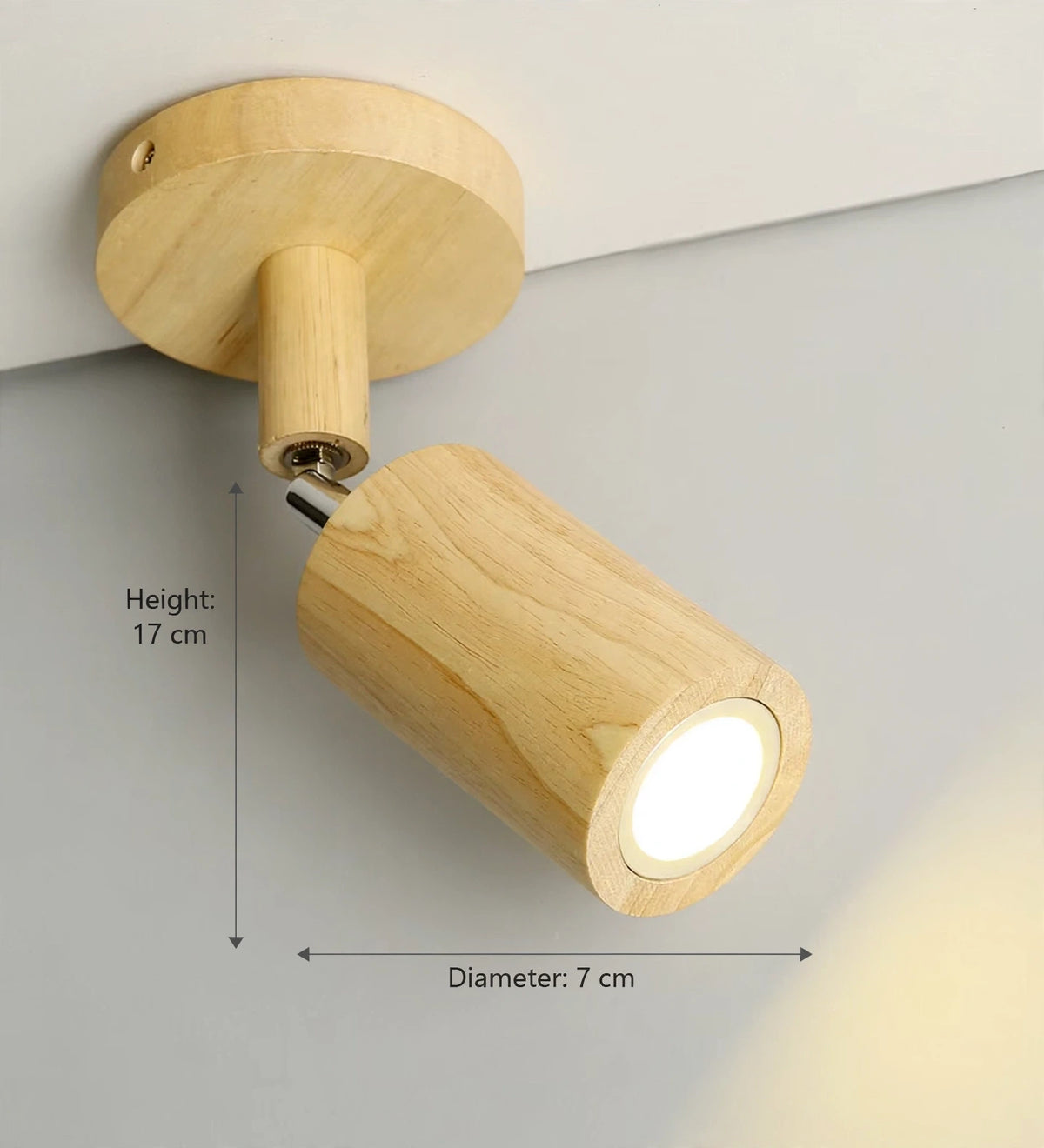 Adjustable Wood Spotlight Chandelier