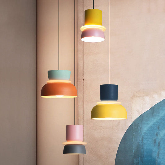 Macaron pendant light in nursery setting — playful colorful lighting | Casa Norex