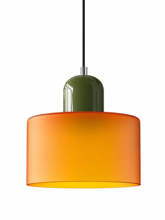 Cylinder pendant light in dining room setting — ambient glow | Casa Norex