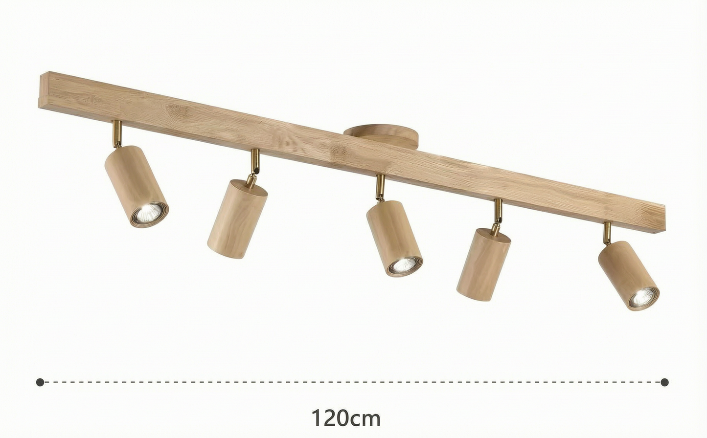 Adjustable Wood Spotlight Chandelier