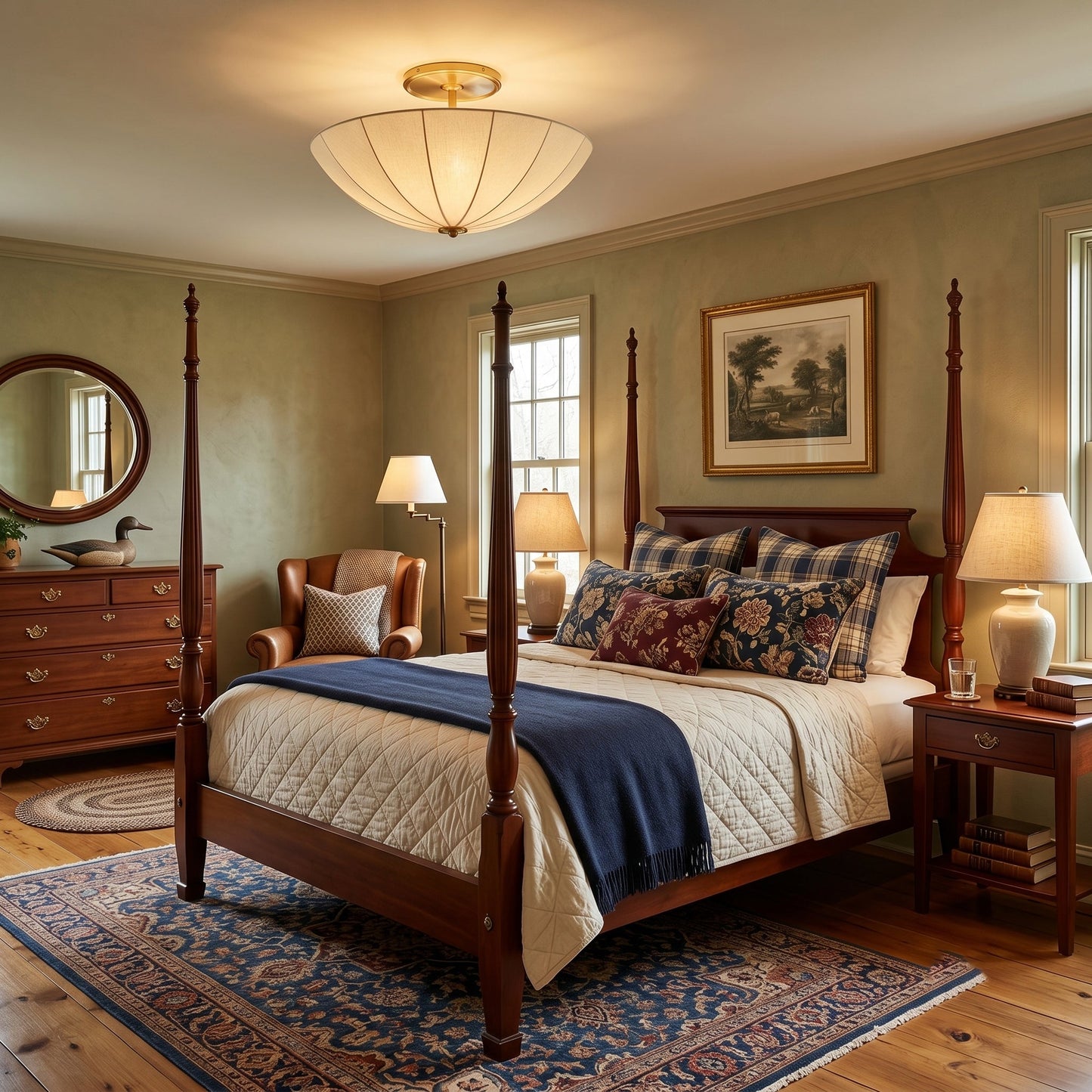 Auden Fabric Semi-Flush Mount