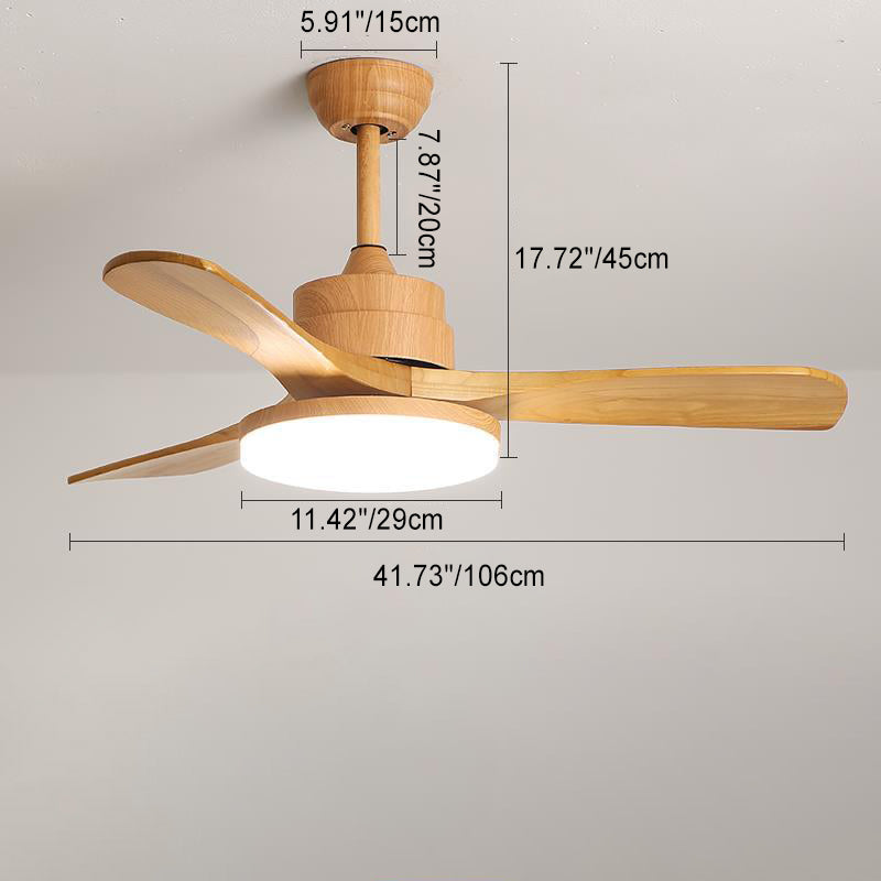 Ceiling fan light small size 106cm view — warm to cool white | Casa Norex