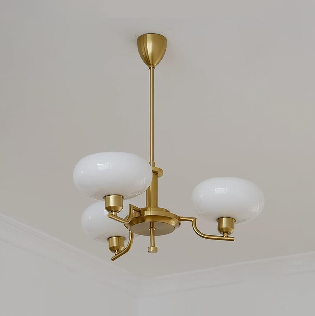 Close-up of glass shade on Bonnie chandelier | Casa Norex