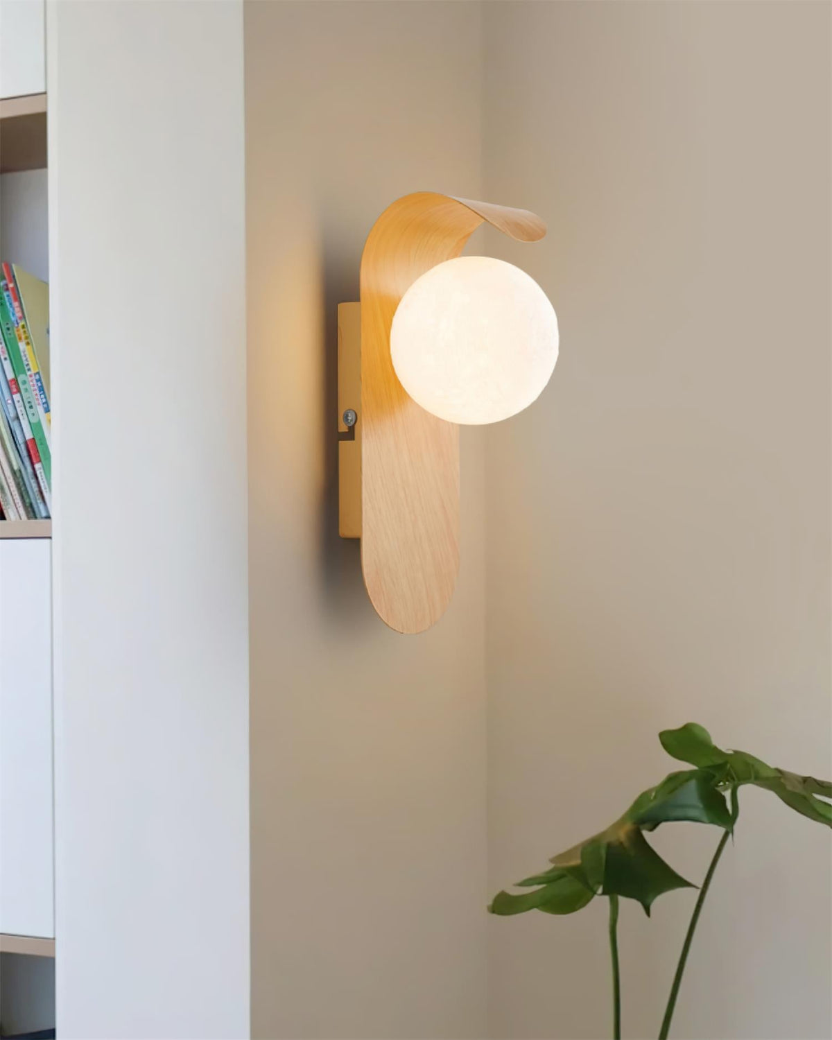 Wall sconce side angle - Walnut Color finish | Casa Norex
