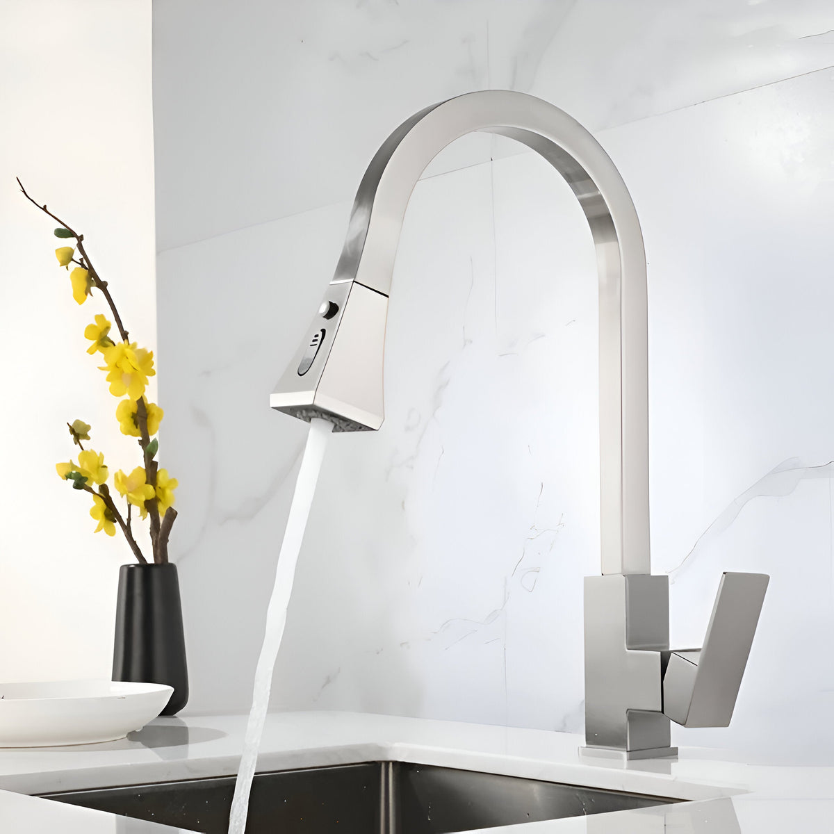 Brookhaven 2-Mode Pull-Out Kitchen Faucet — ceramic cartridge | Casa Norex