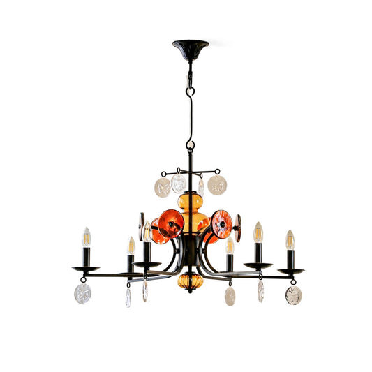 Alistair Glass Candle Chandelier