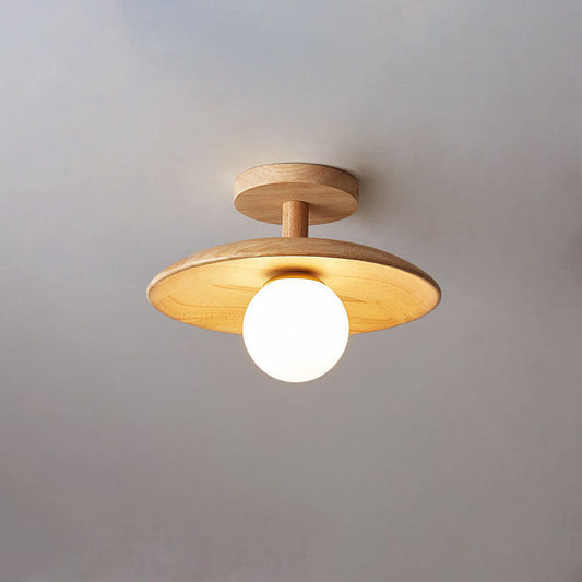 Close-up of G9 bulb on semi-flush mount ceiling light | Casa Norex