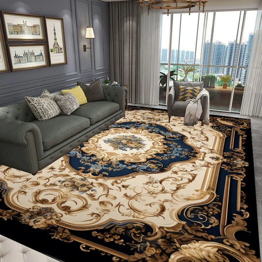 Close-up of non-slip backing on flannel anti-fall rug | Casa Norex