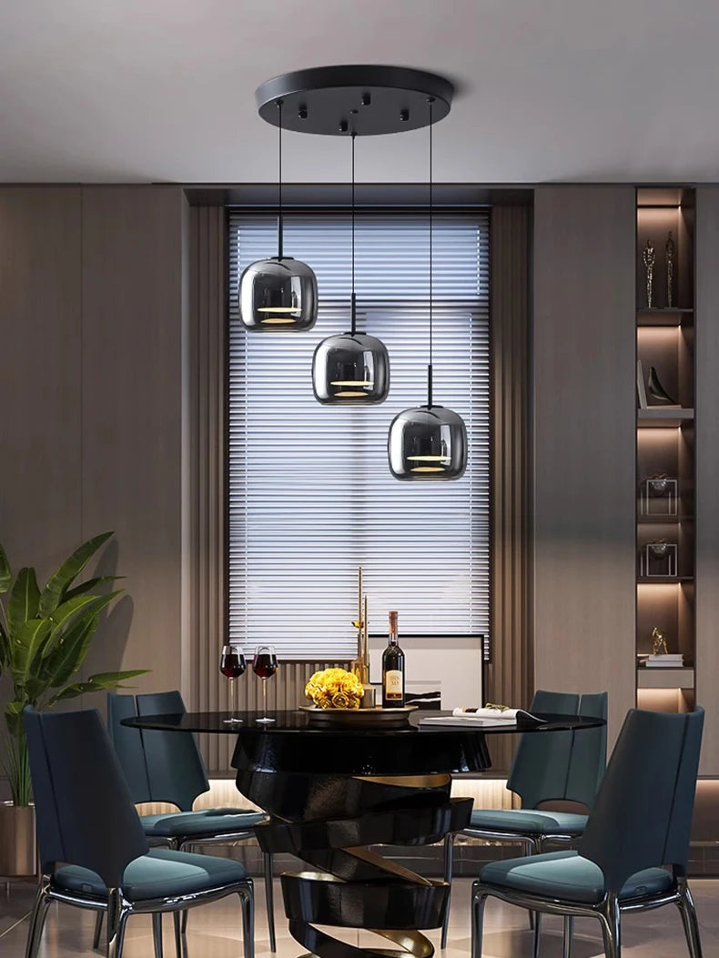 Halden Glass Cluster Pendant