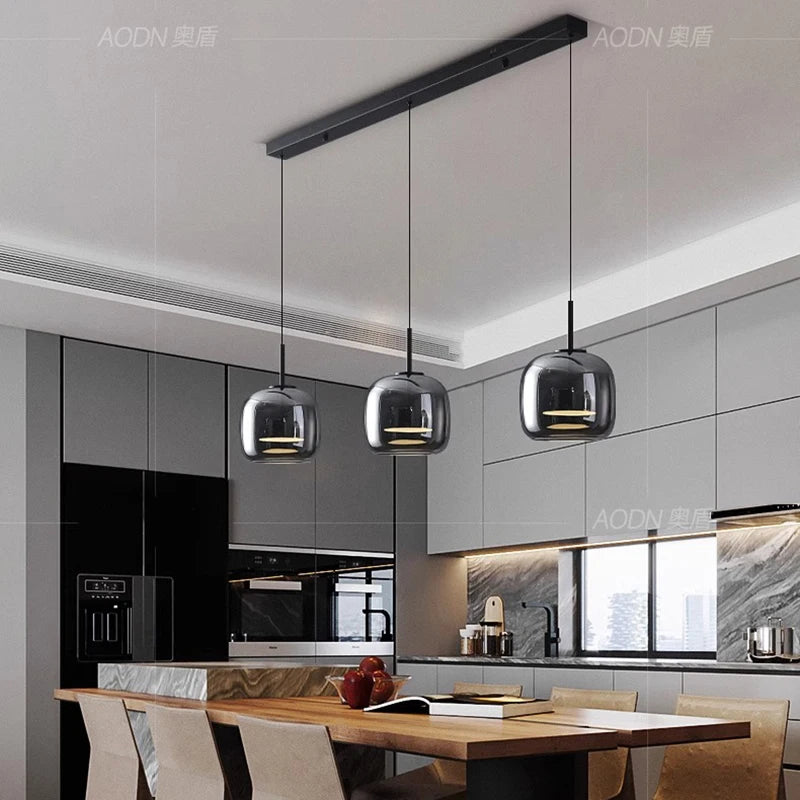 Halden pendant adjustable cord detail, height set 70 to 100cm — Casa Norex