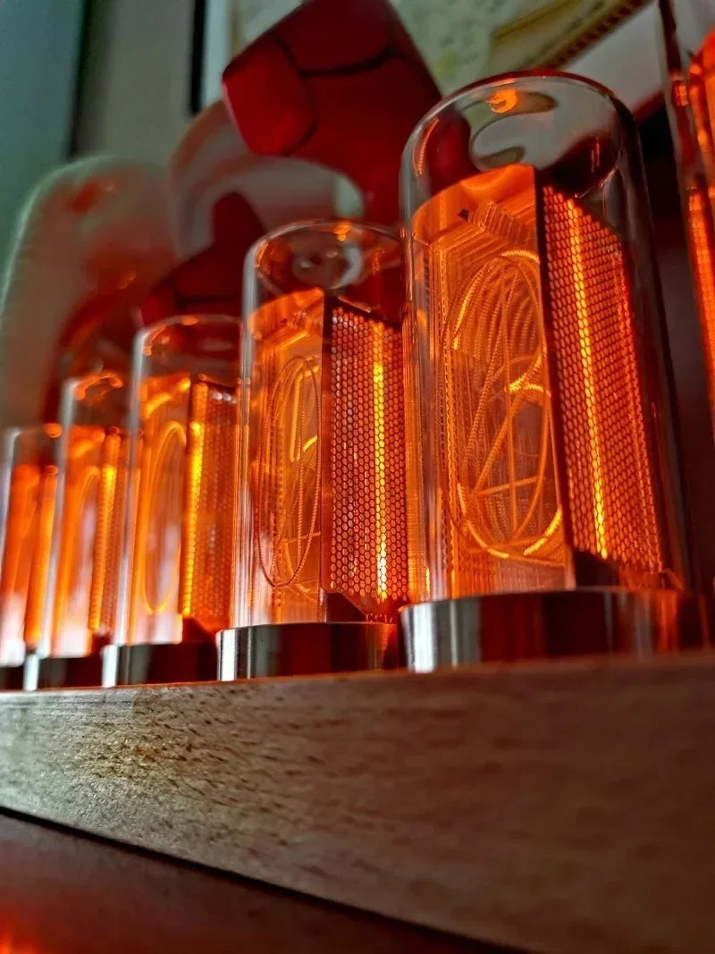 LED Vacuum-Tube Desk Clock