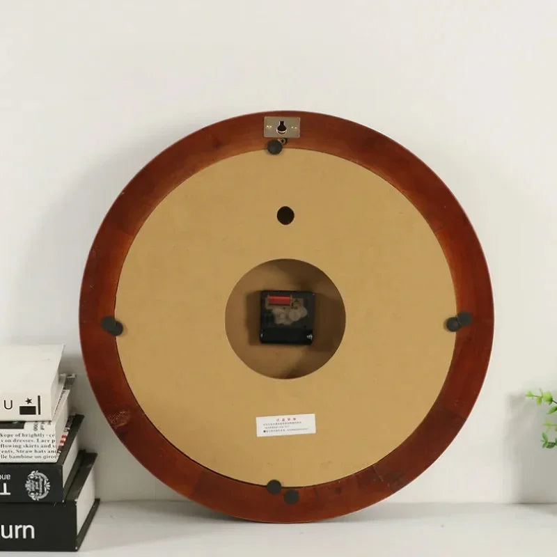 Vintage Gold Metal Wall Clock