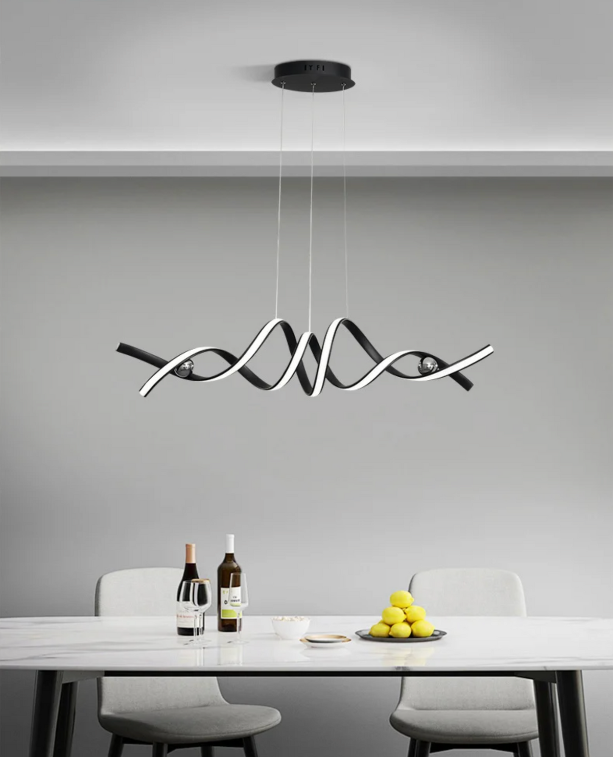 NEO Bruk pendant light color comparison black vs gold — Casa Norex
