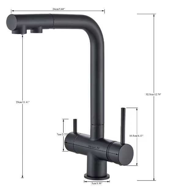Clearwell 3-Way Filtered Pull-Out Kitchen Faucet