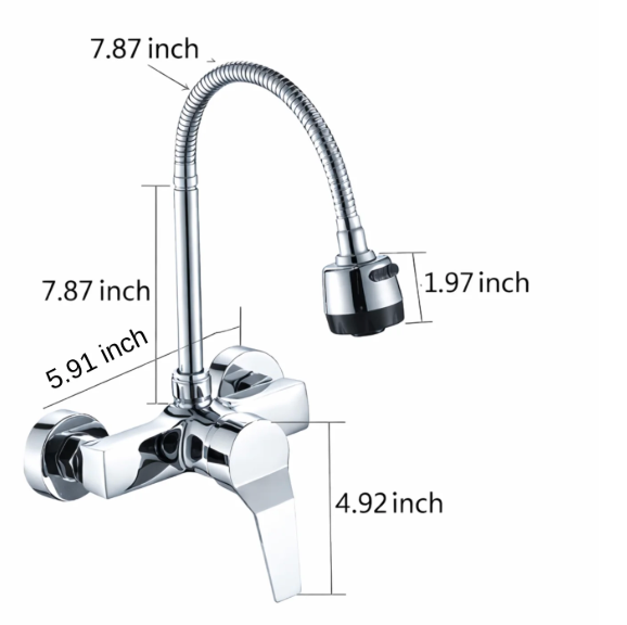 Millcross Wall-Mounted Kitchen Faucet