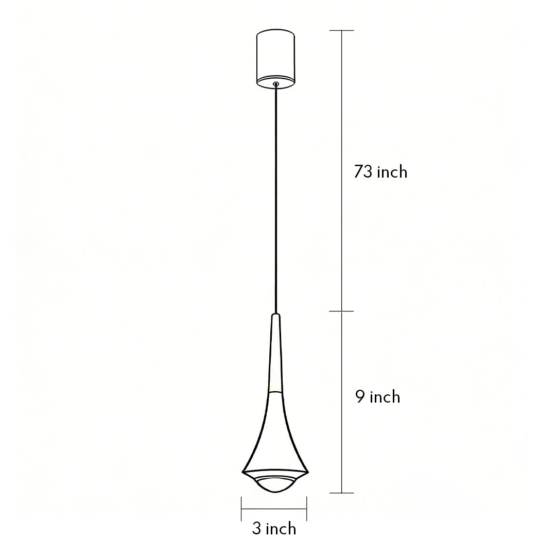 Taper Black Cone Pendant Light, product view 15