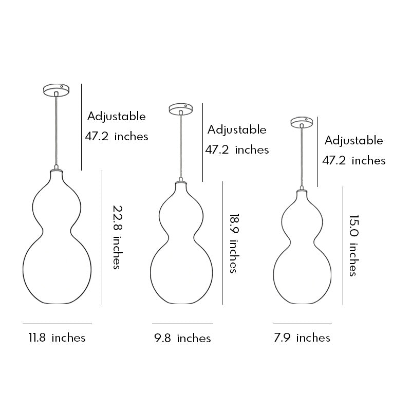 Gourd Woven Rattan Pendant Light, product view 15