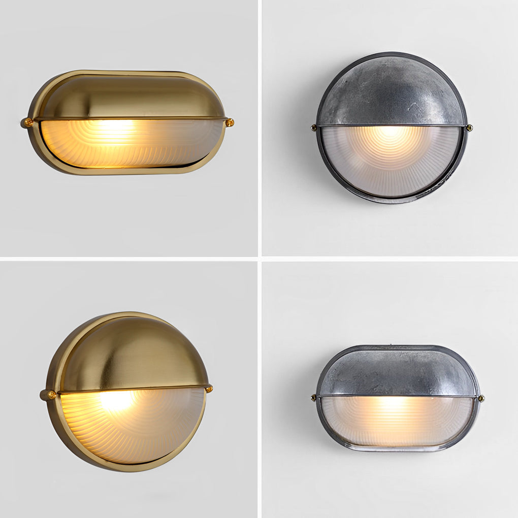 Bulkhead outdoor wall light metal housing detail — Casa Norex