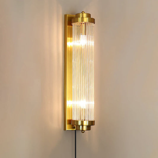 Pillar Offset wall lamp in modern bedroom setting - Casa Norex