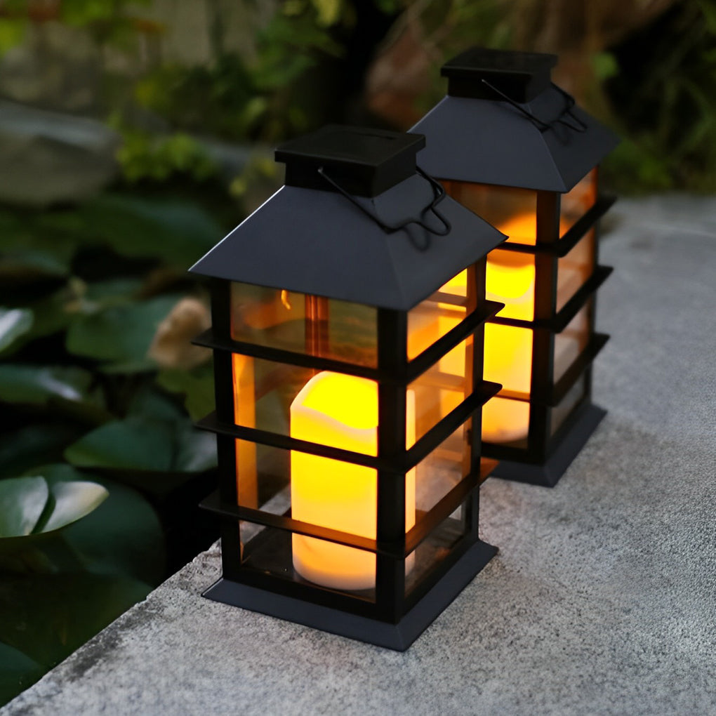 Wicklow vintage candlestick lantern on garden steps | Casa Norex