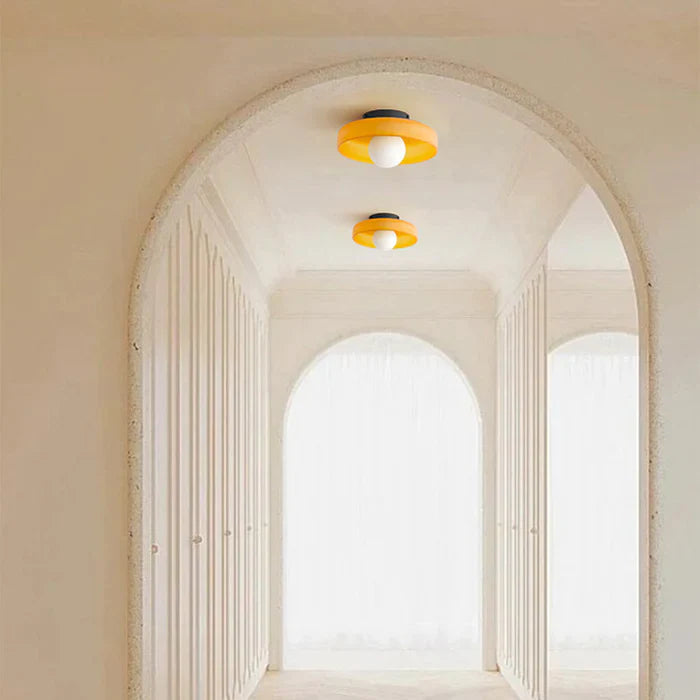 Round flush mount ceiling light large size mounting plate — Casa Norex