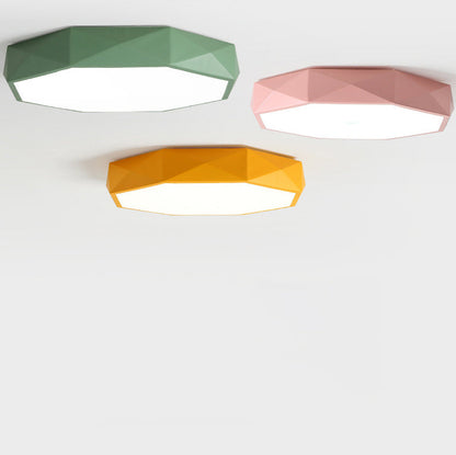 Close-up of remote dimmable on flush mount ceiling light | Casa Norex
