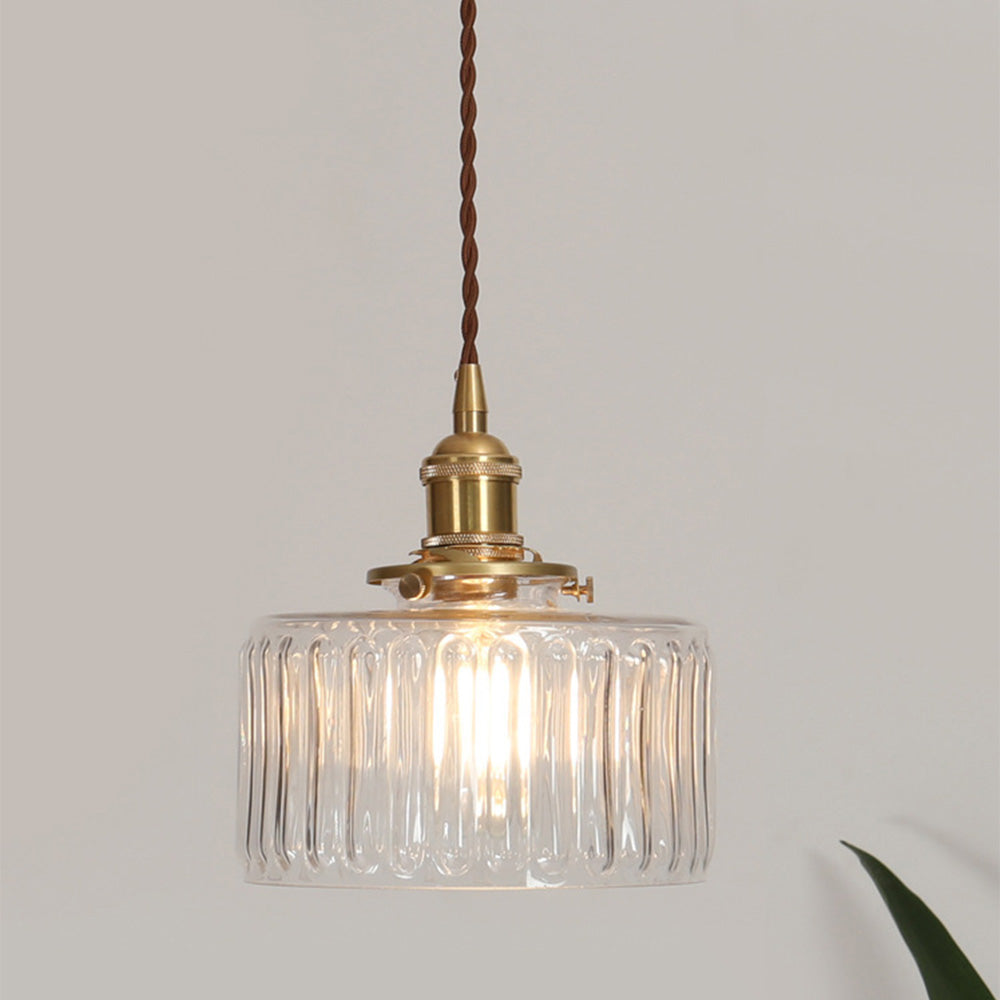 Vintage cylinder pendant light 3-head long configuration — Casa Norex