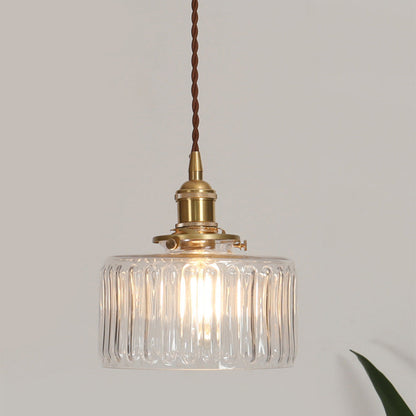 Vintage cylinder pendant light 3-head long configuration — Casa Norex