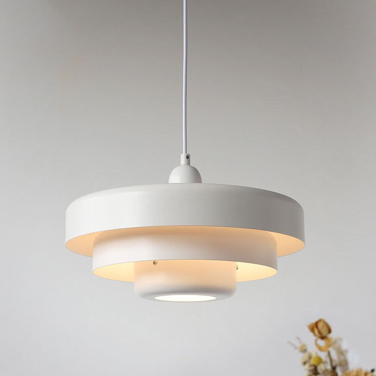 Pendant Light top-down view — layered metal shade | Casa Norex