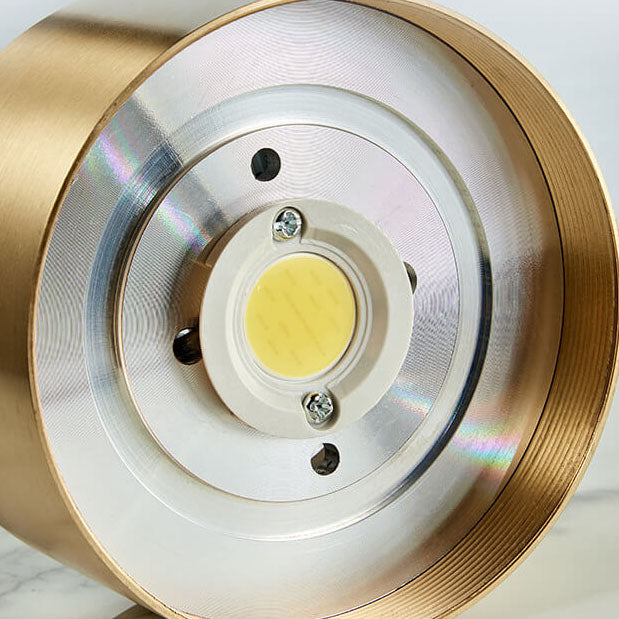 Flush Mount Ceiling Light — copper-finished disc | Casa Norex
