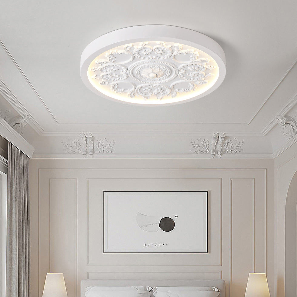 Flush Mount Ceiling Light — iron, resin and acrylic diffuser | Casa Norex