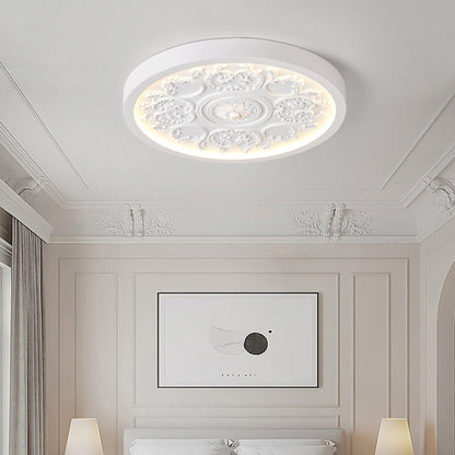 Flush Mount Ceiling Light — iron, resin and acrylic diffuser | Casa Norex