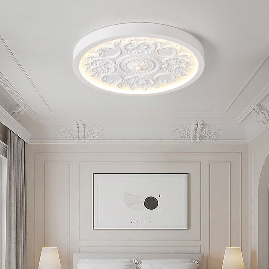 Flush Mount Ceiling Light — iron, resin and acrylic diffuser | Casa Norex