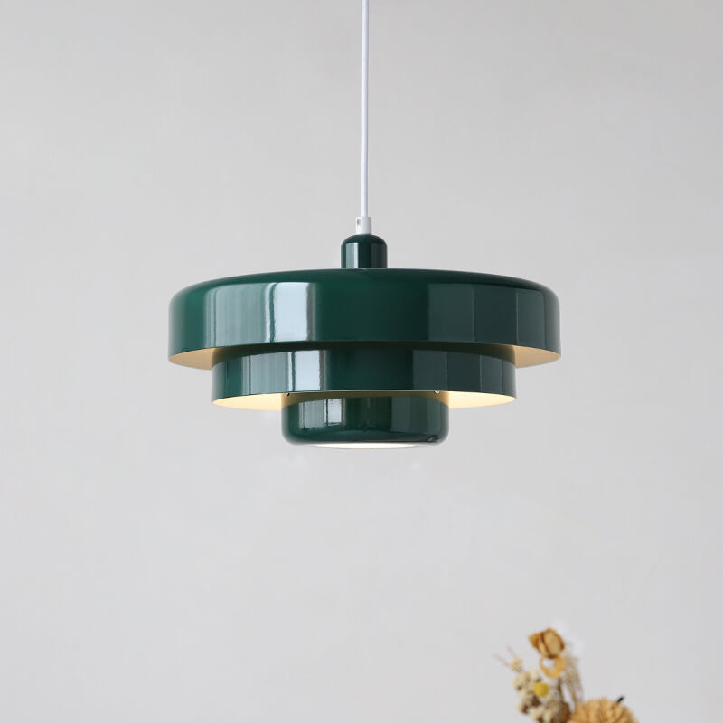 Pendant Light top-down view — layered metal shade 2 | Casa Norex