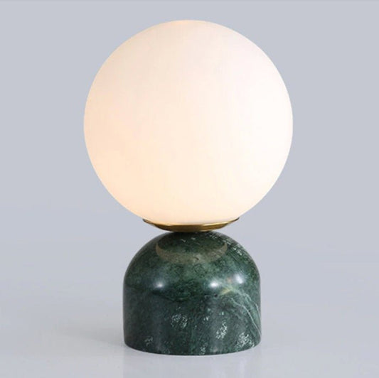 Marble table lamp in modern living room setting | Casa Norex