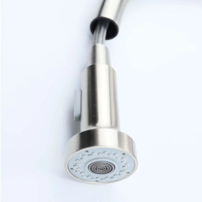 Halmstad - Single Hole Pre-Rinse Pull-Down Sprayer Spring Spout Kitchen Faucet