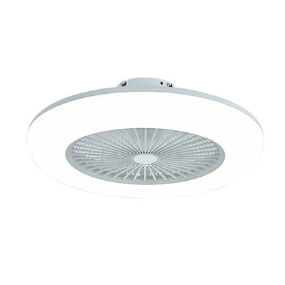 Modern Acrylic Ceiling Fan 1-Light LED Semi-Flush Mount Lighting
