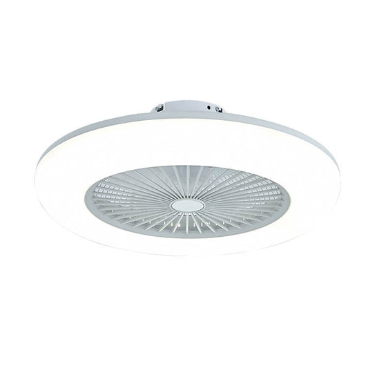 Modern Acrylic Ceiling Fan 1-Light LED Semi-Flush Mount Lighting