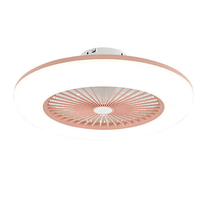 Modern Acrylic Ceiling Fan 1-Light LED Semi-Flush Mount Lighting