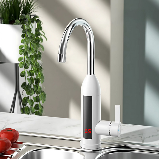 Bathroom Faucet — high-temperature-resistant ABS and stainless steel in White finish | Casa Norex
