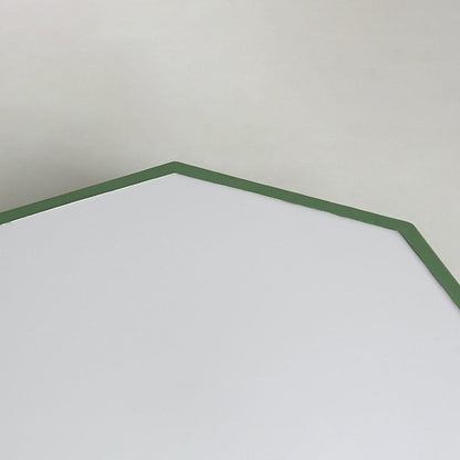 Flush Mount Ceiling Light top-down view — faceted iron and acrylic shade 2 | Casa Norex