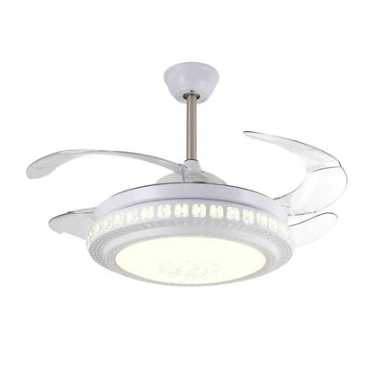 Modern Minimalist Star Piano Design LED Downrod Ceiling Fan Light