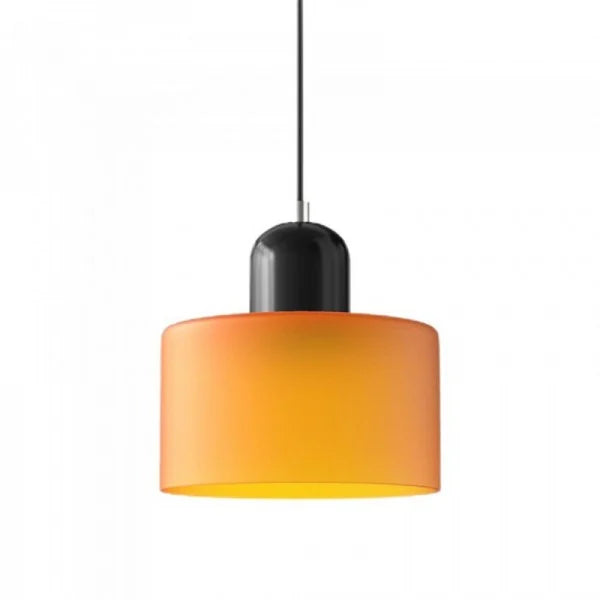 Close-up of frosted glass cylinder shade | Casa Norex