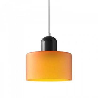 Close-up of frosted glass cylinder shade | Casa Norex