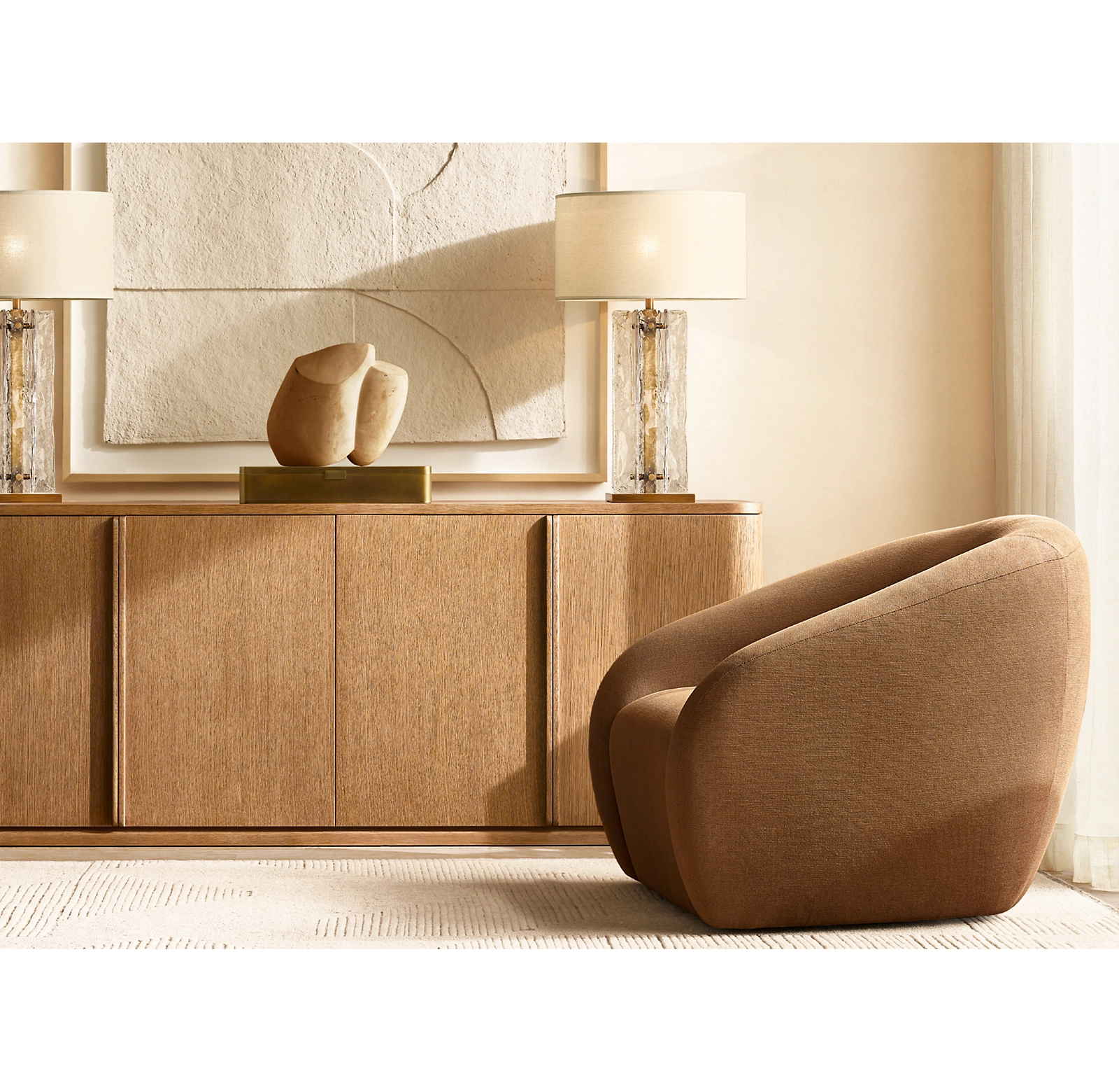 Lattice table lamp lacquered burnished brass finish — Casa Norex
