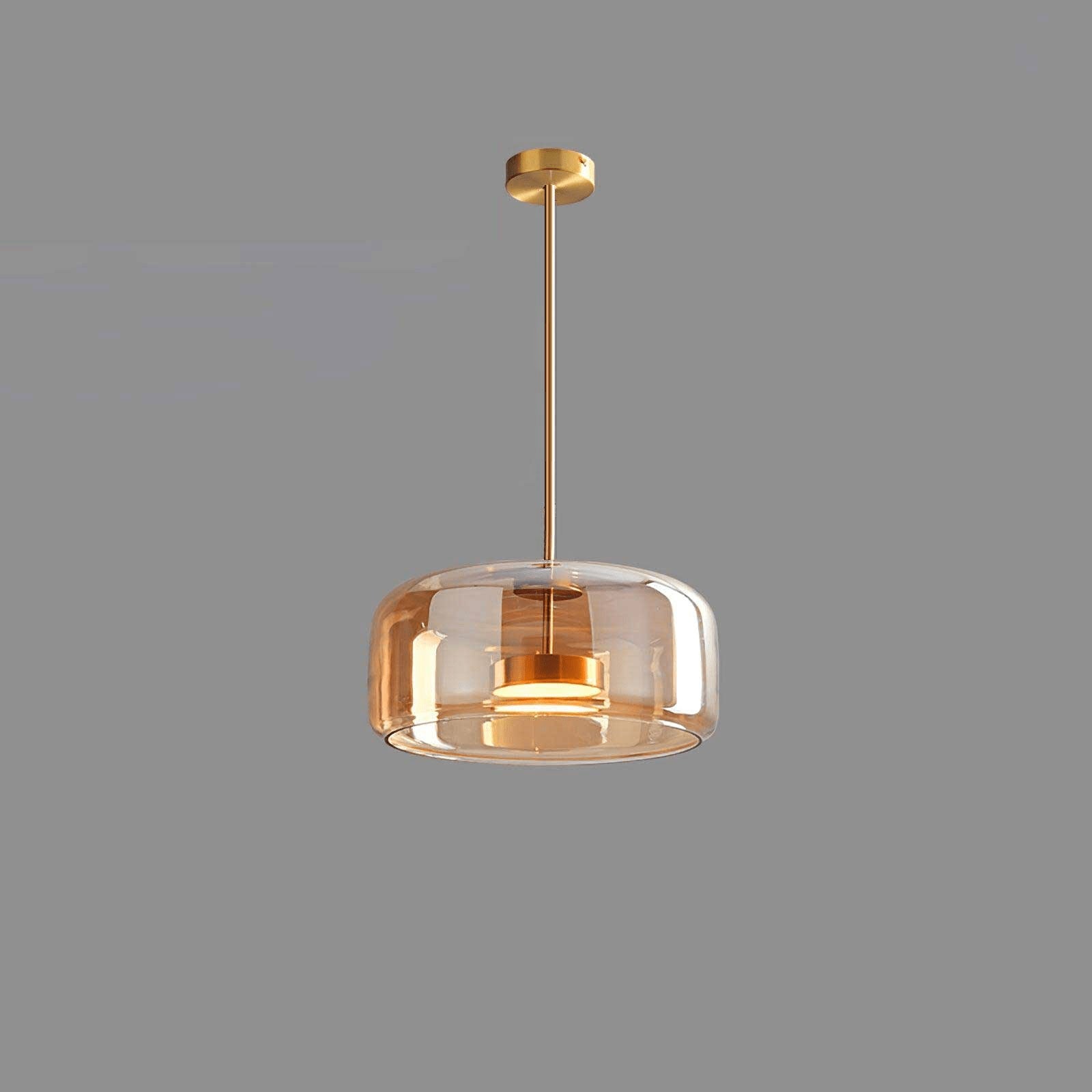 Metro Sphere pendant lamp Small size — Gold & Amber | Casa Norex
