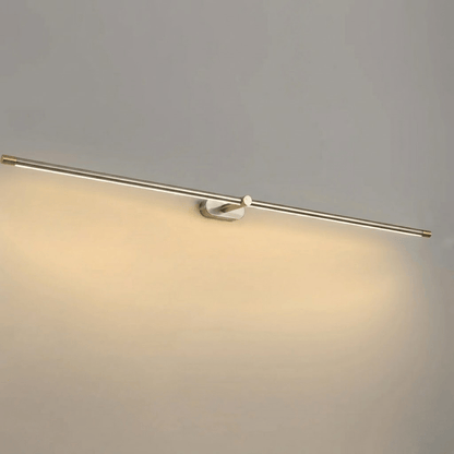 Close-up of touch dimmer switch on linear wall lamp | Casa Norex