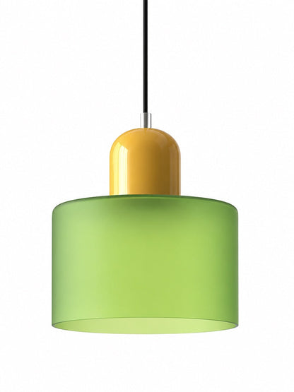 Verdoma Modern Cylinder Glass Design Pendant Light for Kitchens and Dining Rooms