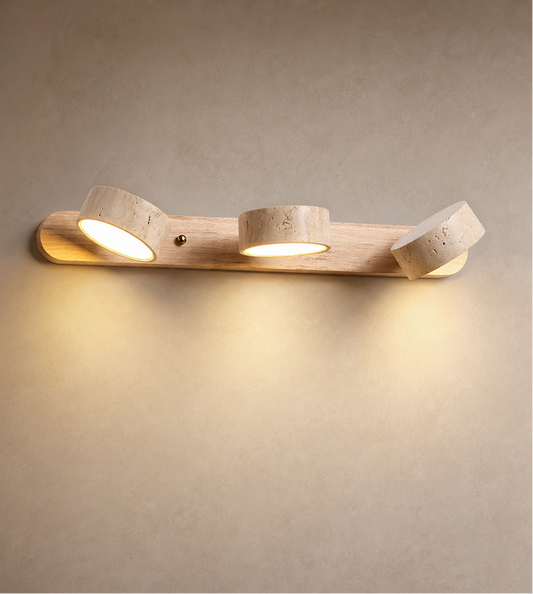 Travertine Duo Wall Light